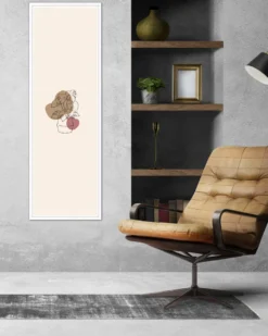 Posterrahmen 50 x 150 cm Holzdekor weiß