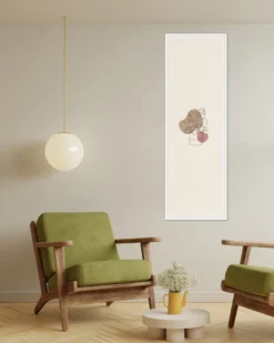 Posterrahmen 50 x 150 cm Holzdekor weiß