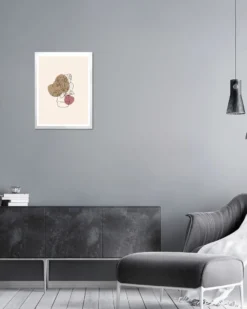 Posterrahmen 45 x 60 cm Holzdekor Weiß