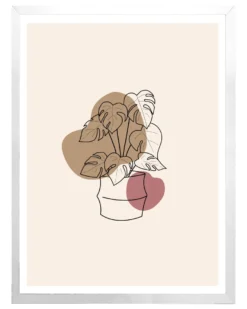 Posterrahmen 45 x 60 cm Holzdekor Weiß