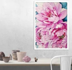 Posterrahmen 61 x 91,5 cm Holzdekor weiß 3er Set