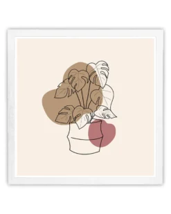 Posterrahmen 100 x 100cm Holzdekor weiß