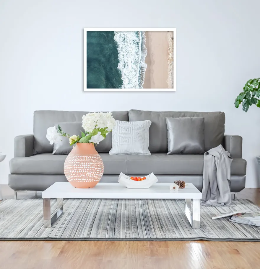 Posterrahmen 61 x 91,5 cm Holzdekor weiß