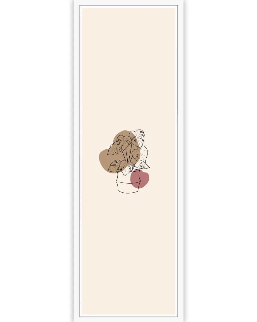Posterrahmen 60 x 180cm Holzdekor weiß, aus MDF