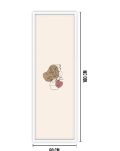 Posterrahmen 60 x 180cm Holzdekor weiß, aus MDF