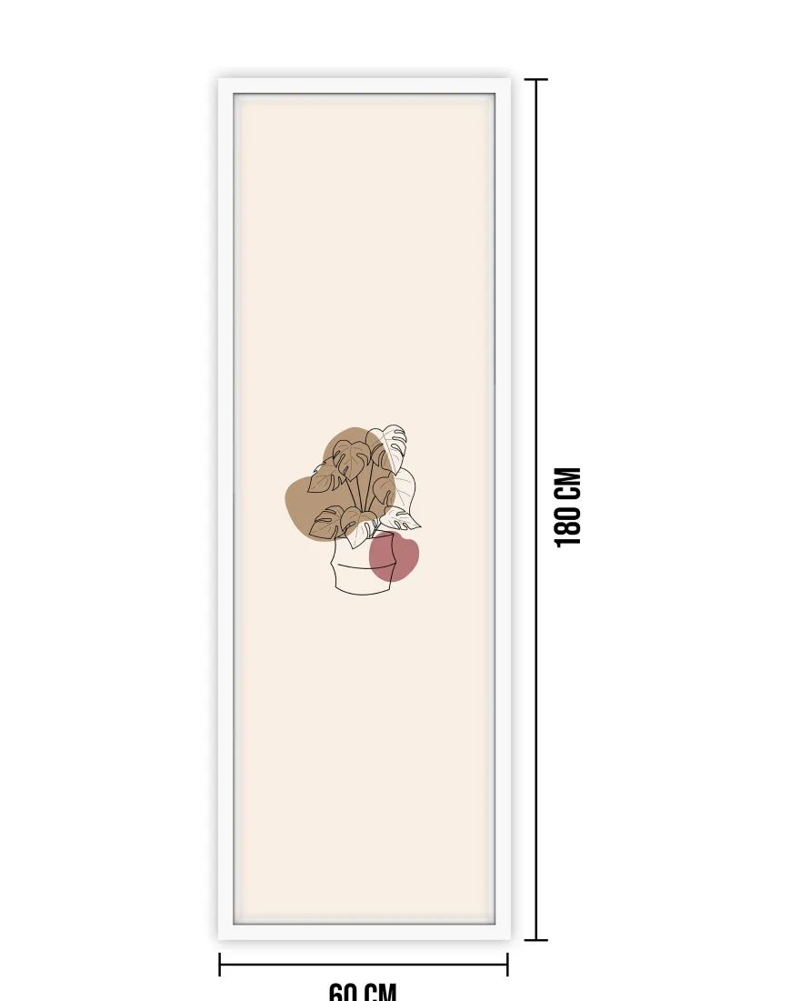 Posterrahmen 60 x 180cm Holzdekor weiß, aus MDF