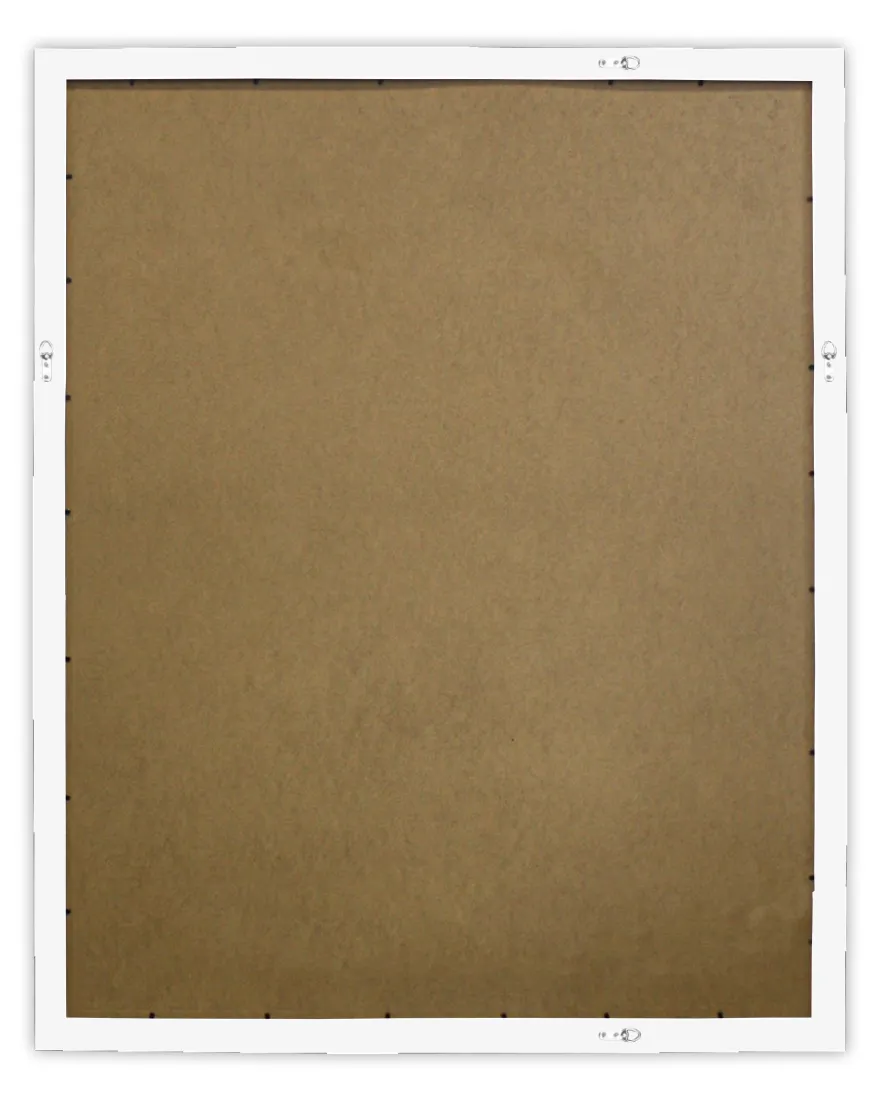 Posterrahmen 80 x 100 cm Holzdekor Weiß