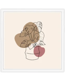 Posterrahmen 70 x 70cm Holzdekor weiß