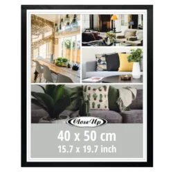 Posterrahmen 40 x 50 cm Kiefernholz schwarz