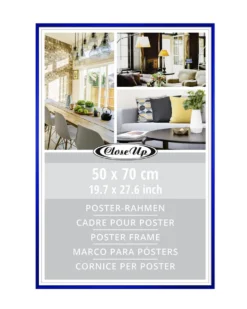 Posterrahmen 50 x 70 cm Kunststoff Blau