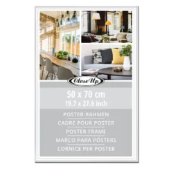 Posterrahmen 50 x 70 cm Kunststoff weiß