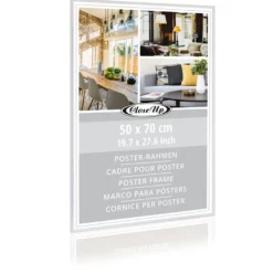 Posterrahmen 50 x 70 cm Kunststoff weiß