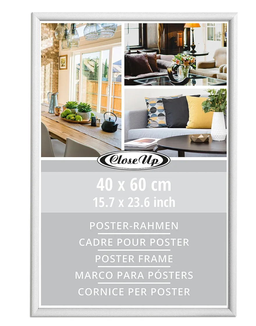 Posterrahmen 40 x 60 cm Kunststoff weiß