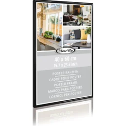 Posterrahmen 40 x 60 cm Kunststoff schwarz