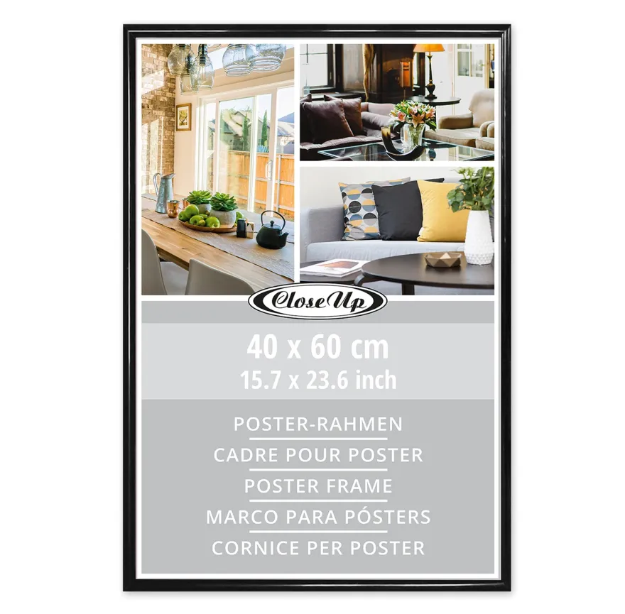 Posterrahmen 40 x 60 cm Kunststoff schwarz