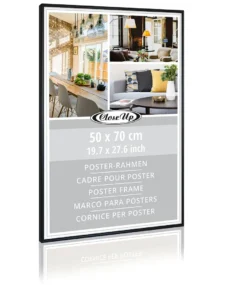 Posterrahmen 50 x 70 cm Kunststoff schwarz