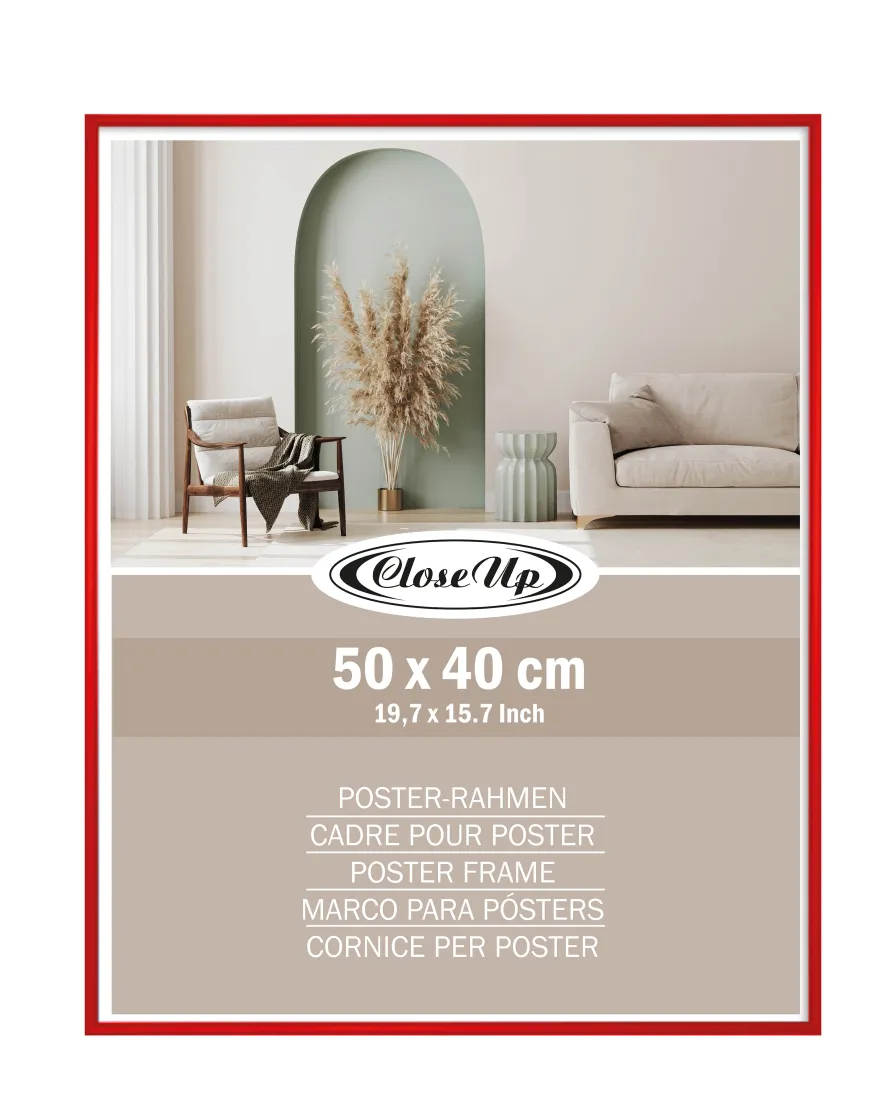 Posterrahmen 40 x 50 cm Rot