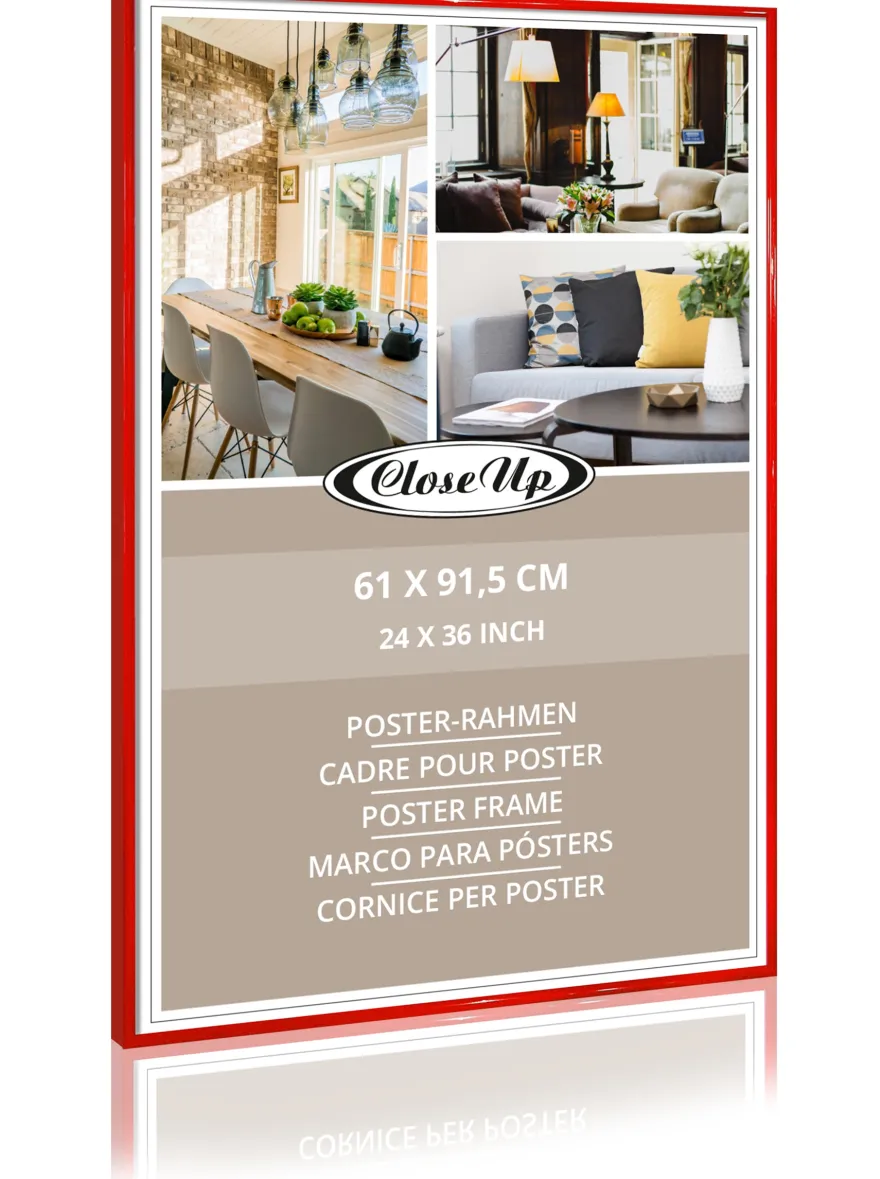 Posterrahmen 61 x 91,5cm Rot