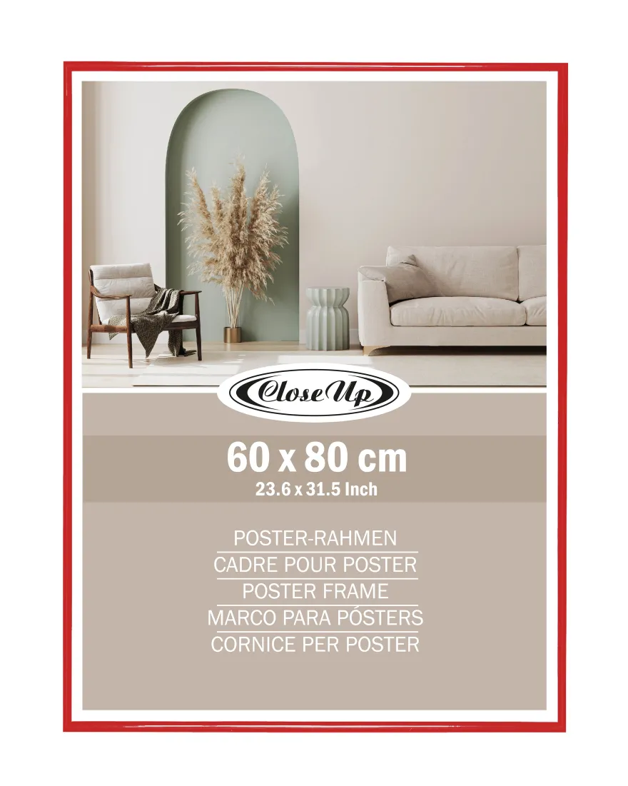 Posterrahmen 60 x 80 cm rot