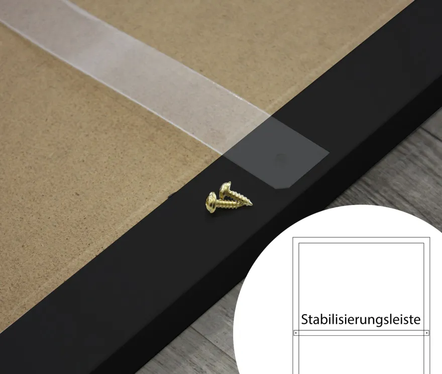 Posterrahmen 80 x 120 cm schwarz