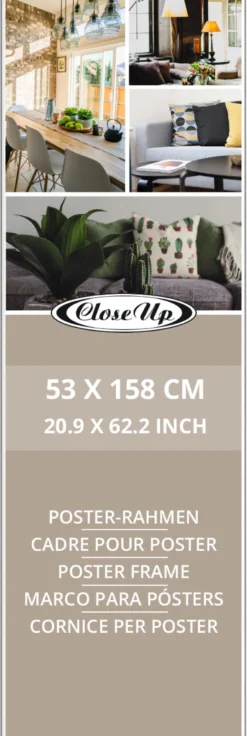Posterrahmen 53 x 158 cm schwarz