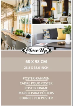 Posterrahmen 68 x 98 cm schwarz