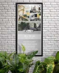 Posterrahmen 50 x 100 cm schwarz