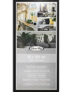 Posterrahmen 50 x 100 cm schwarz