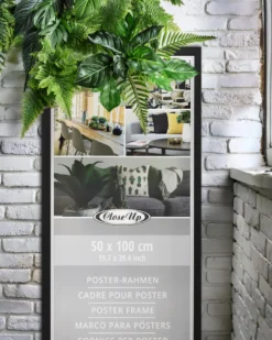 Posterrahmen 50 x 100 cm schwarz