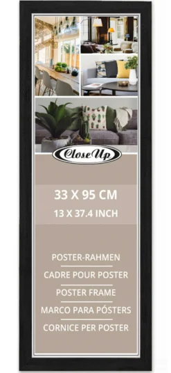 Posterrahmen 33 x 95 cm schwarz 3er Set