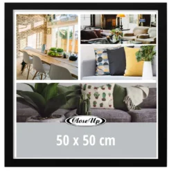 Posterrahmen 50 x 50 cm schwarz 3er Set