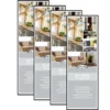 Posterrahmen 53 x 158 cm schwarz 4er Set