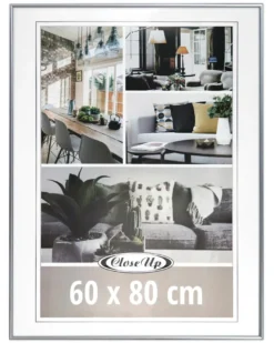 Posterrahmen 60 x 80 cm silber