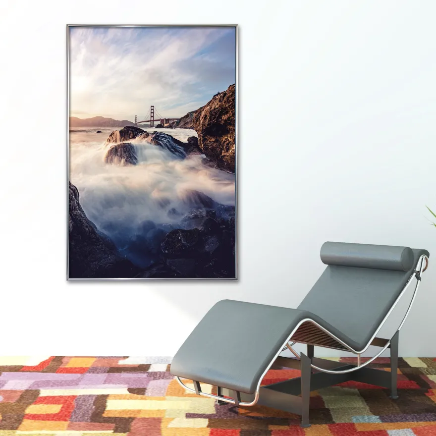 Posterrahmen 70 x 100cm silber