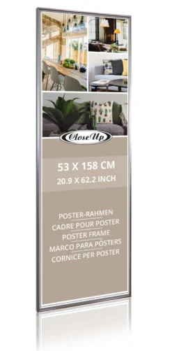 Posterrahmen 53 x 158 cm silber