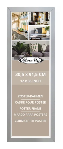Posterrahmen 30,5 x 91,5cm silber