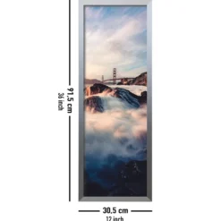 Posterrahmen 30,5 x 91,5cm silber