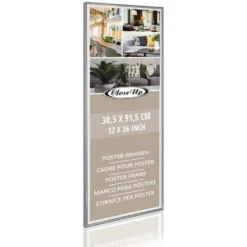 Posterrahmen 30,5 x 91,5 cm silber 4-er Set
