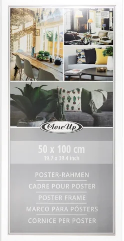 Posterrahmen 50 x 100 cm weiß