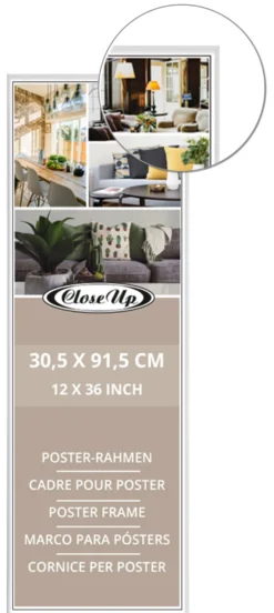 Posterrahmen 30,5 x 91,5 cm weiß