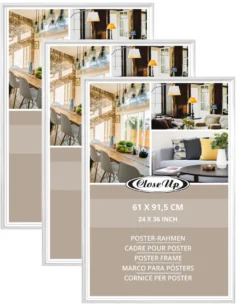 Posterrahmen 61 x 91,5cm Weiß, 3-er Set