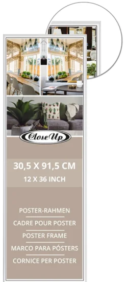Posterrahmen 30,5 x 91,5 cm weiß 4er Set