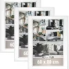 Posterrahmen 60 x 80 cm weiss, 3er Set