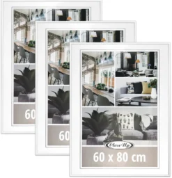 Posterrahmen 60 x 80 cm weiss, 3er Set