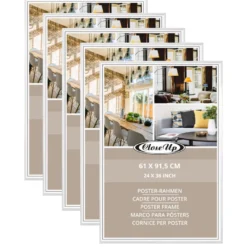 Posterrahmen 61 x 91,5 cm Weiss, 5-er Set