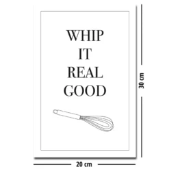 Poster Whip It Real Good Küchen Song Poster 20 x 30 cm