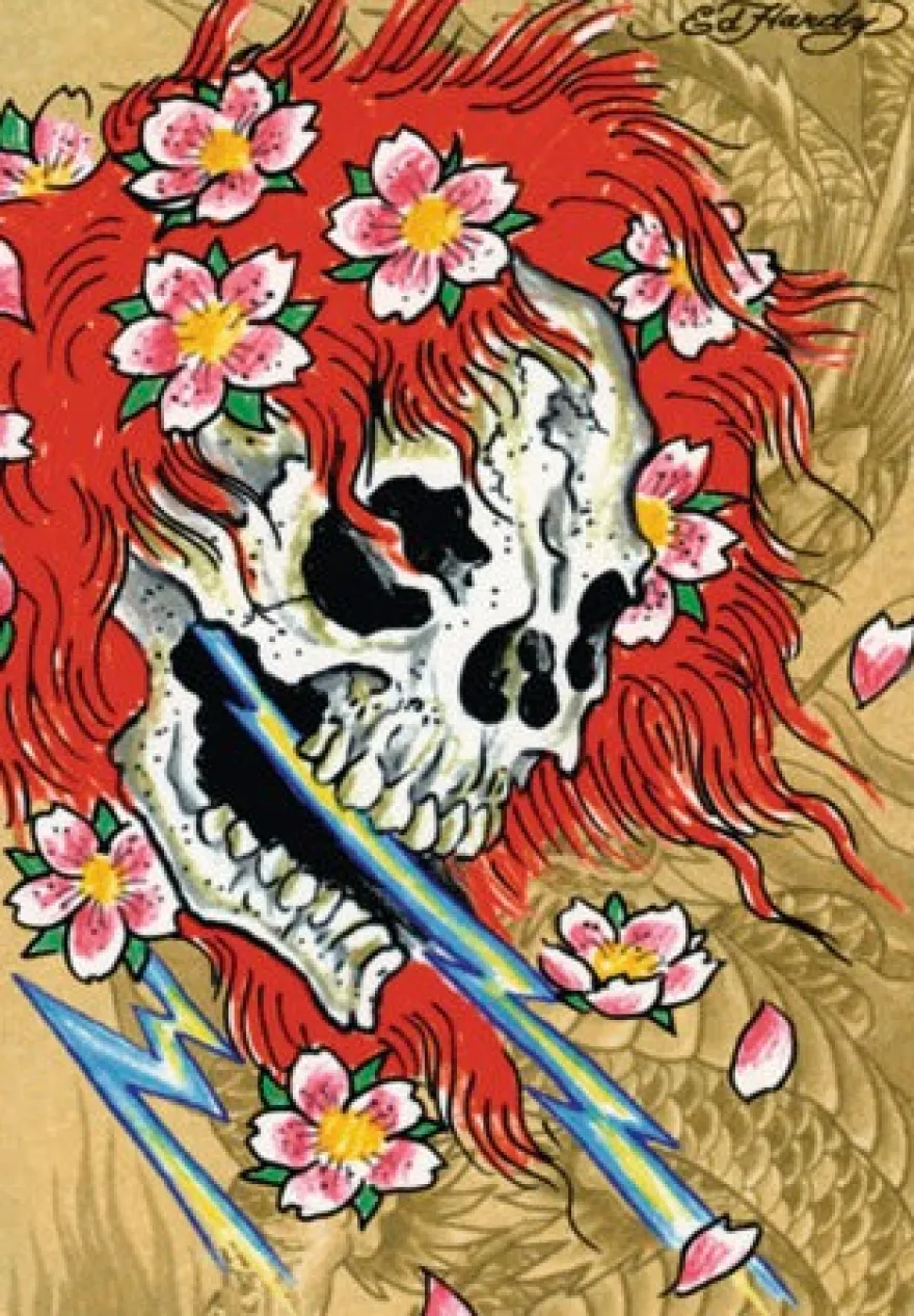 Postkarte Ed Hardy Friendly Ghost