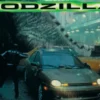 Postkarte Godzilla