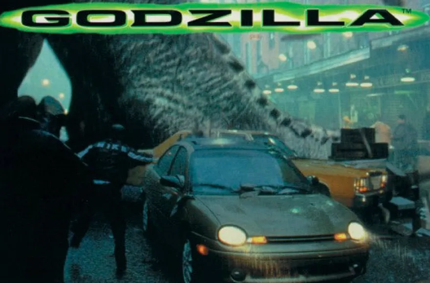 Postkarte Godzilla