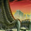 Postkarte Godzilla